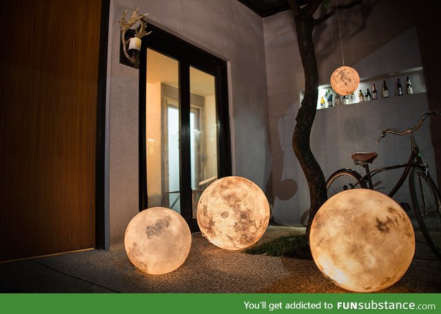Lanterns that look like the moon