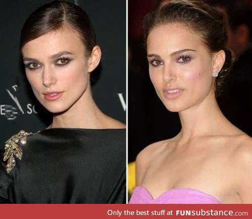 Keira Knightley's resemblance to Natalie Portman