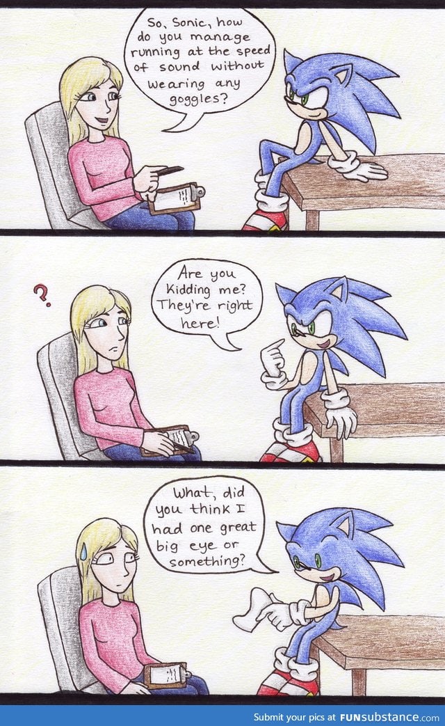 Gotta go fast