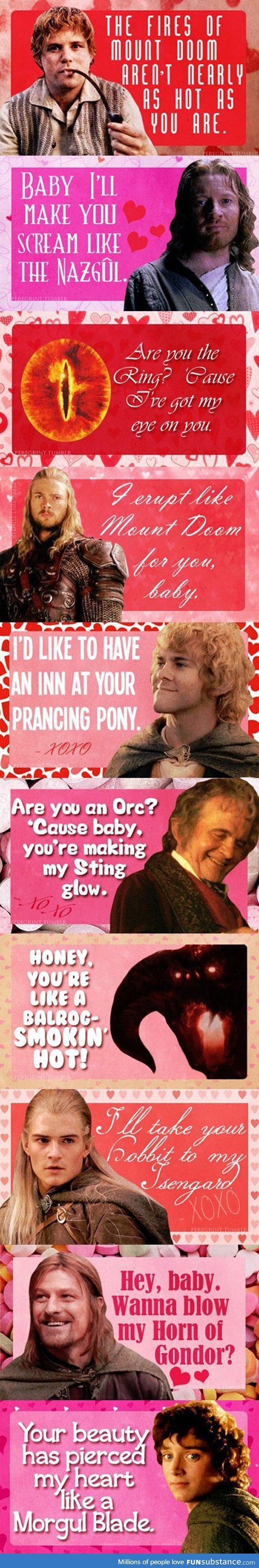 Pick-up Lines From Lord Of The Rings
