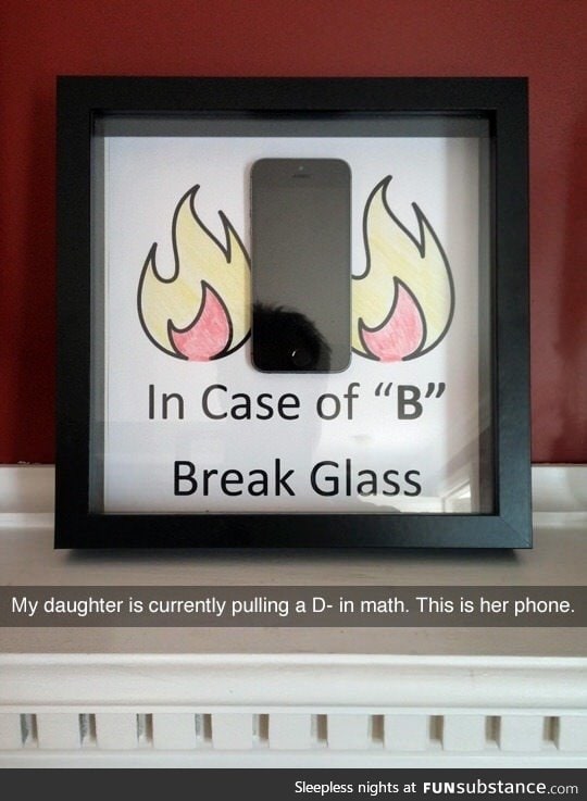 Only break glass when "B"