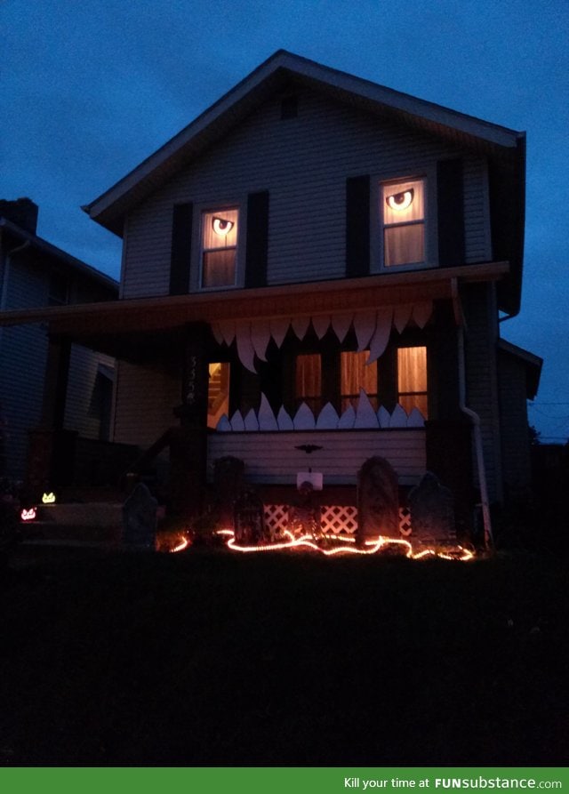 Monster house for Halloween