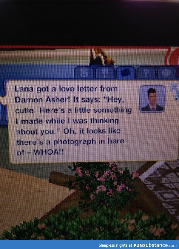 My sim got a d*ck pic in the mail