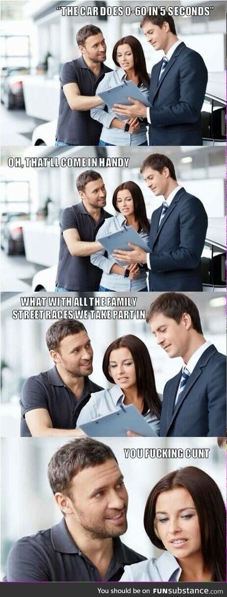 Car salesmanship