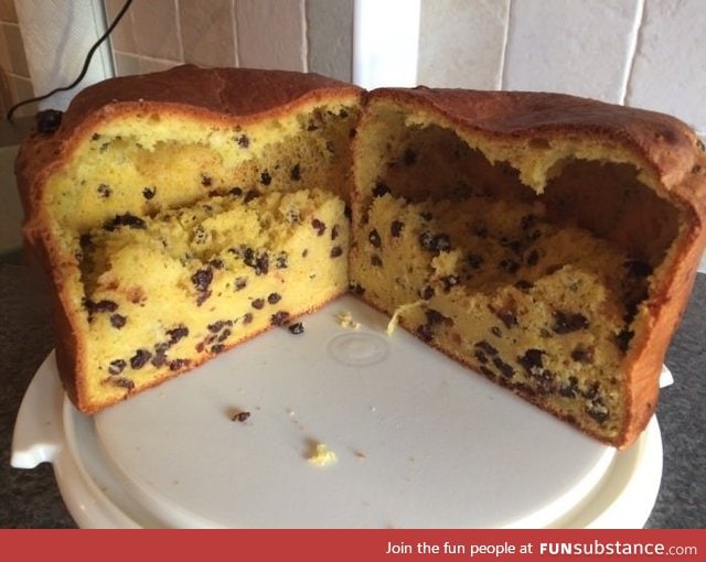 A disastrous attempt at baking a cake