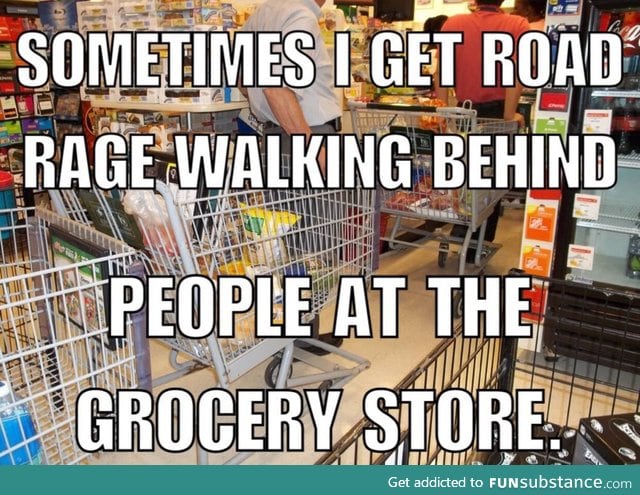 Grocery store road rage