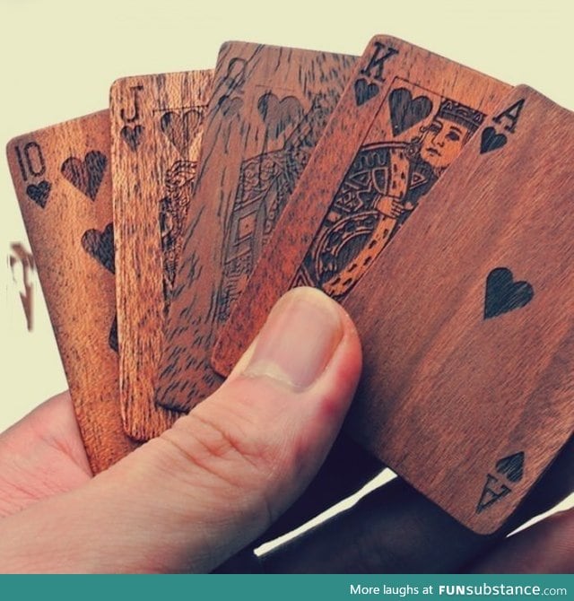 Wooden Deck of Cards