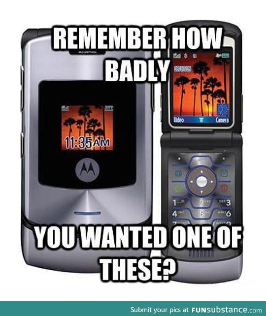 It was a cool phone then
