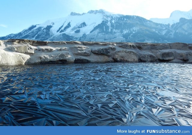 Frozen pond