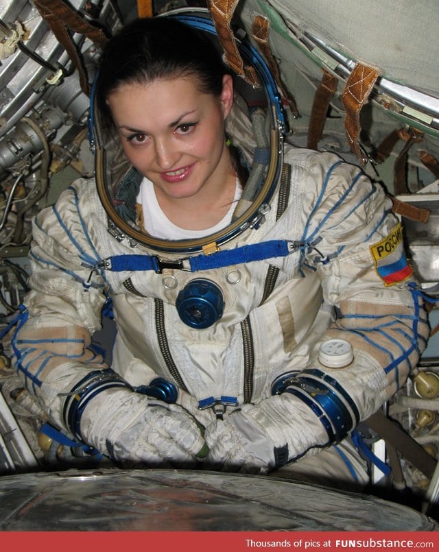 Cosmonaut Serova Yelena - the first female Russian cosmonaut to visit the ISS