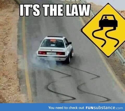 It's the law