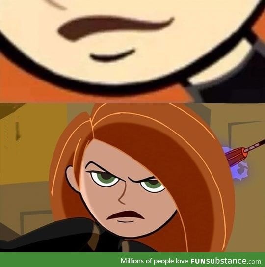 The mustache is "Kimpossible" to unsee