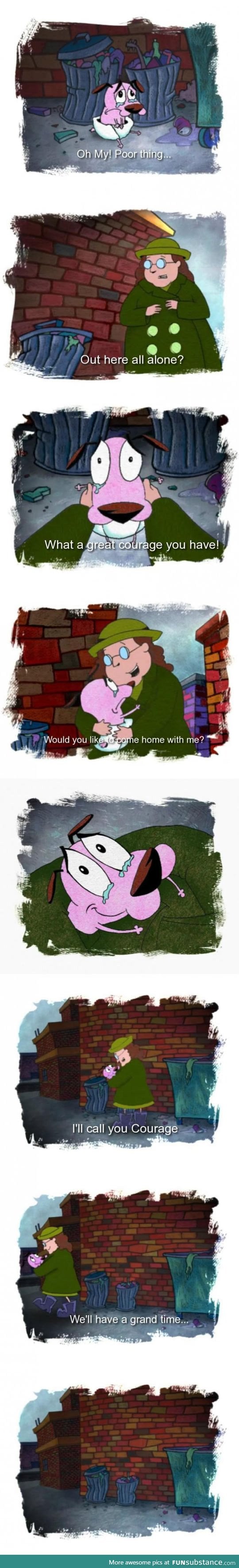 Courage the cowardly dog origins