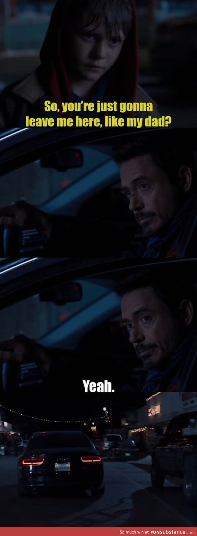 Tony Stark has no chill