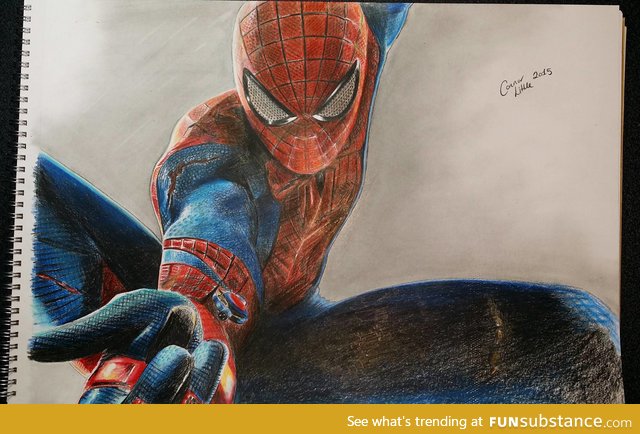 Spider-man in pencil