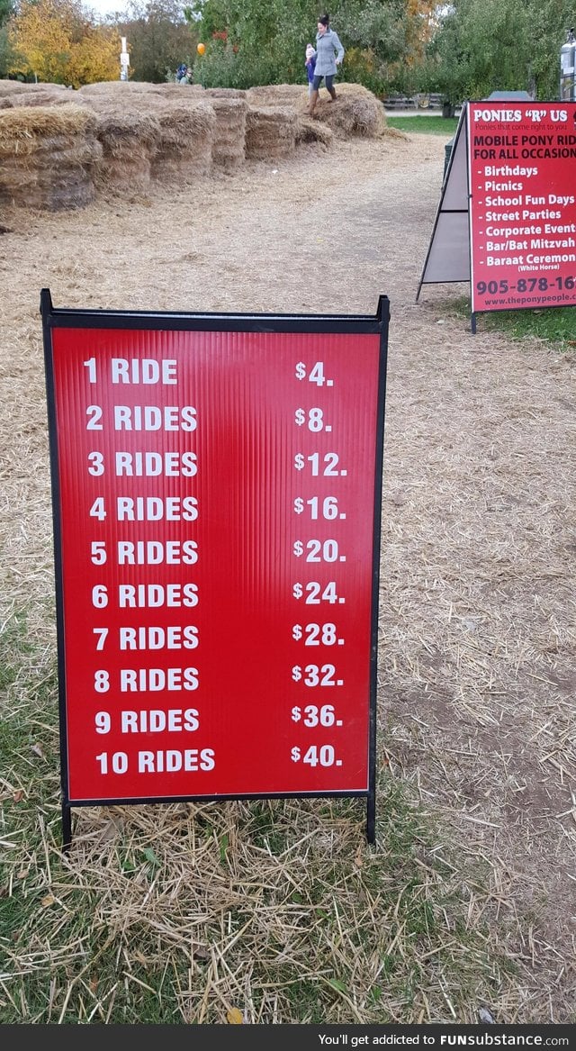 Soooo $4 per ride then?