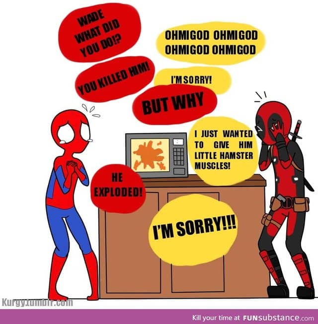 Deadpool wasn't thinking..