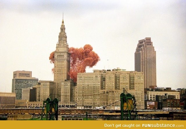 That time when Cleveland released 1.5M balloons