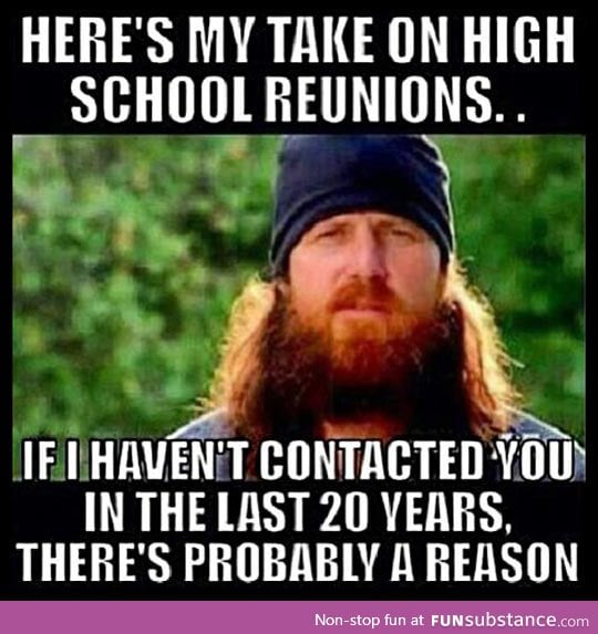 High school reunions