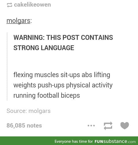 WARNING: Super strong language