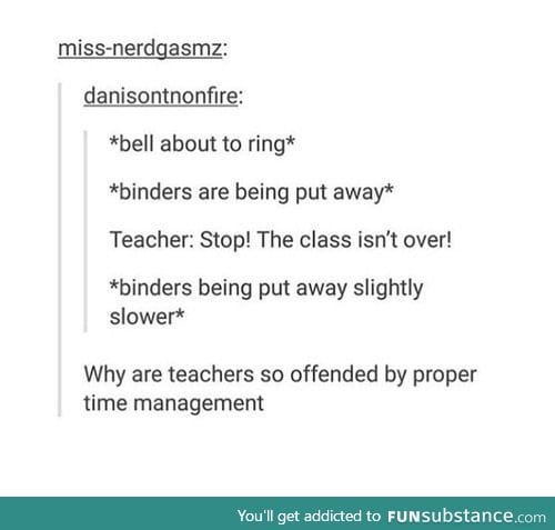 Proper time management