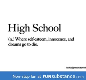 What high school really means