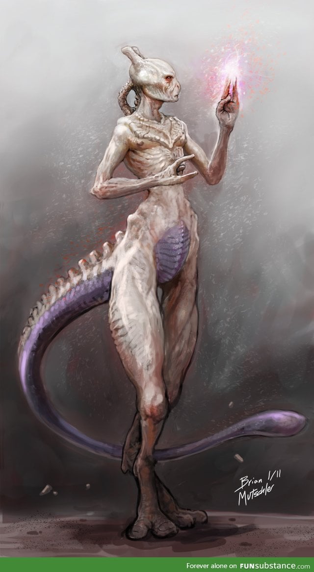 Found this picture of Mewtwo