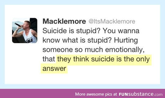 Macklemore saying it like it is