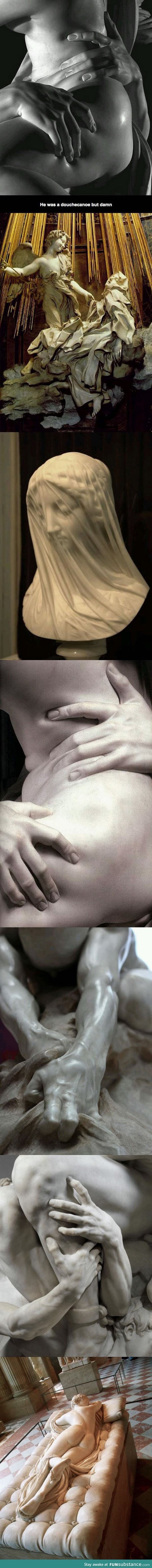 Sculptor Gian Lorenzo Bernini Did All This Using Marble In The 17th Century