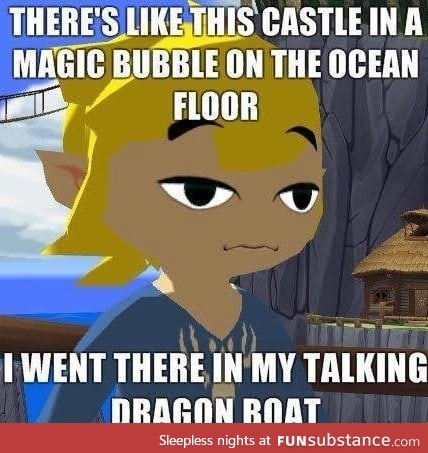 Link is stoned