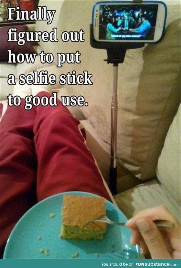 I think I will buy a selfie stick now!