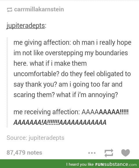 Being affectionate sucks