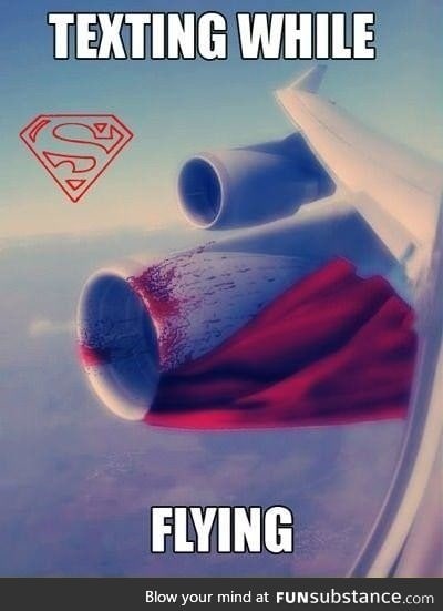 Texting while flying