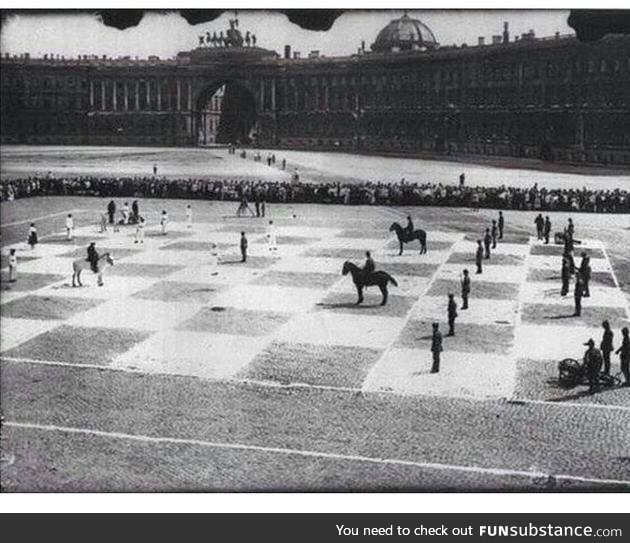Real life chess, 1924