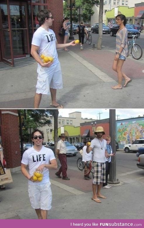 Life handing out lemons.