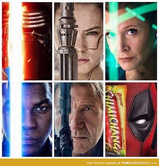 Who needs a lightsaber when you've got Chimichangas?