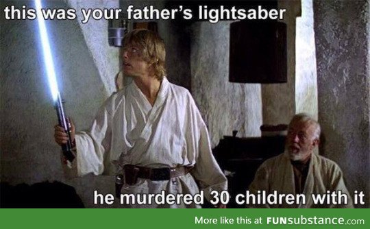 This was your father's lightsaber
