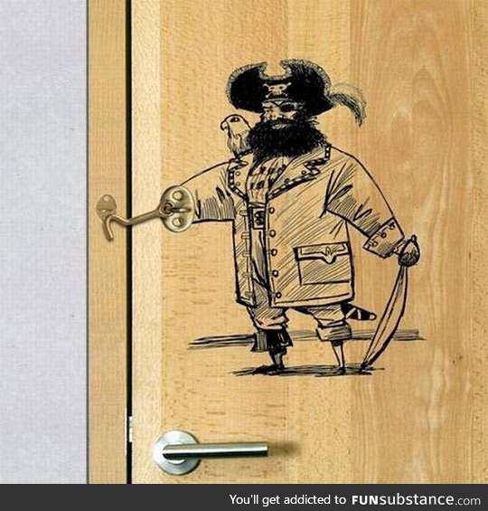 Captain hook keeps your door locked