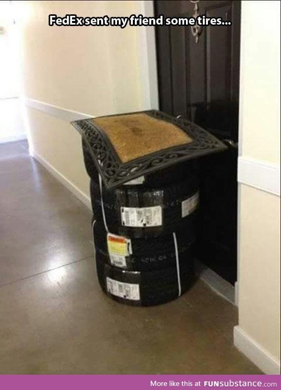 Special instructions: Hide package under doormat
