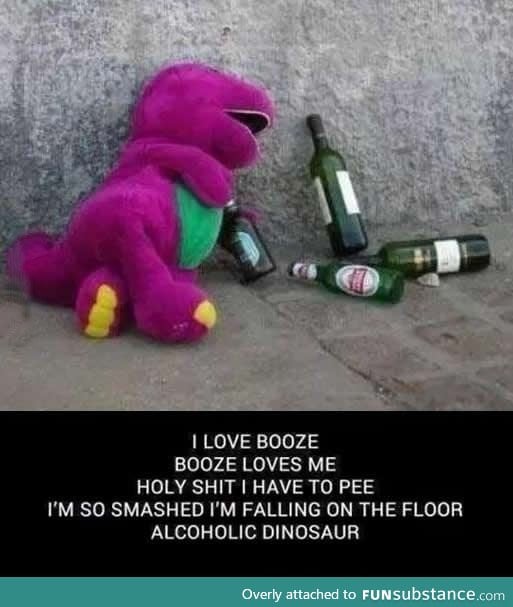 Barney has gone down hill these days