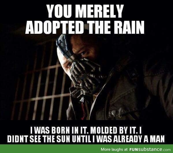 When the Californian transplants complain about the rain