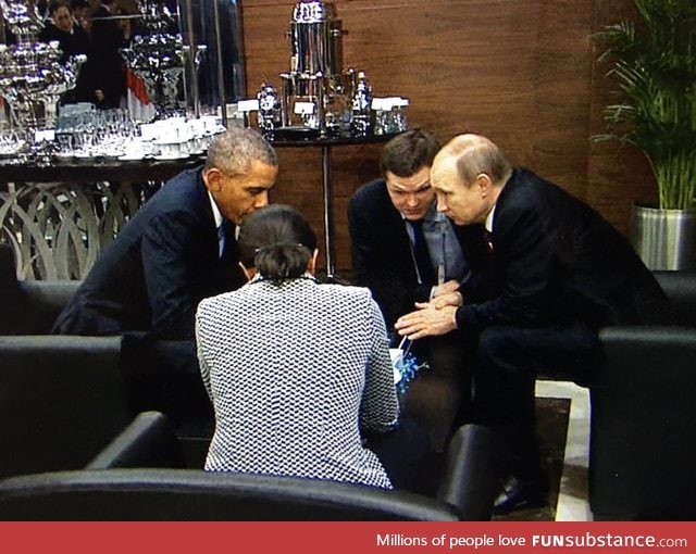The most important meeting at the G20 summit in Turkey just took place in a hotel lobby