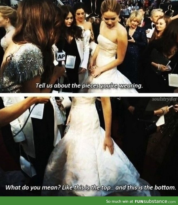 J-Law about her outfit