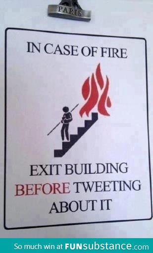 In case of fire