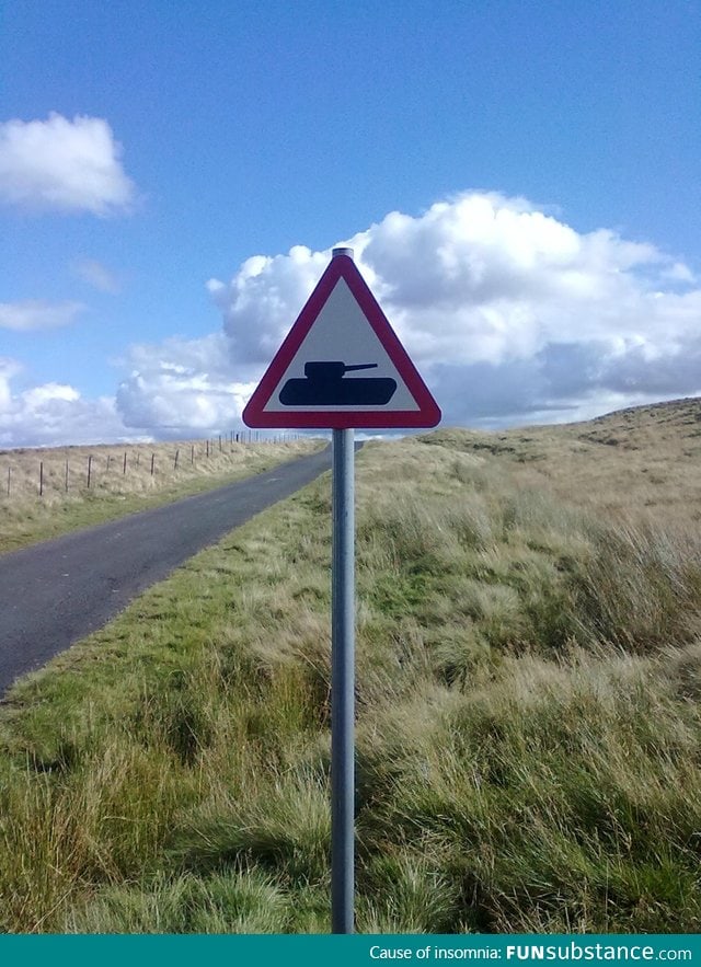 This is a genuine road sign from near where I live