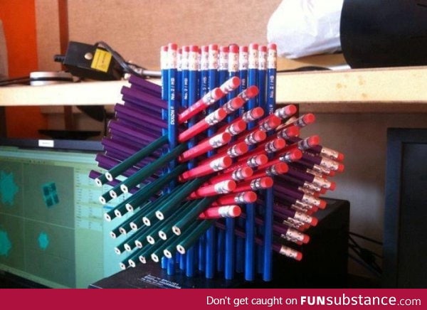It's cool until someone needs to borrow a pencil