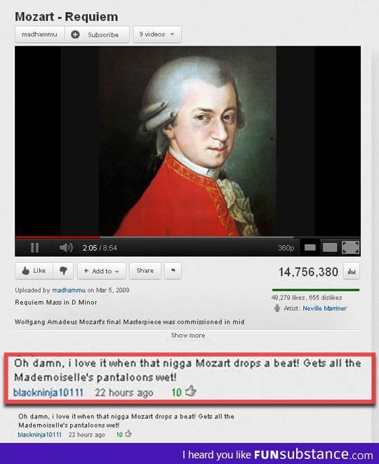 Mozart drops a beat