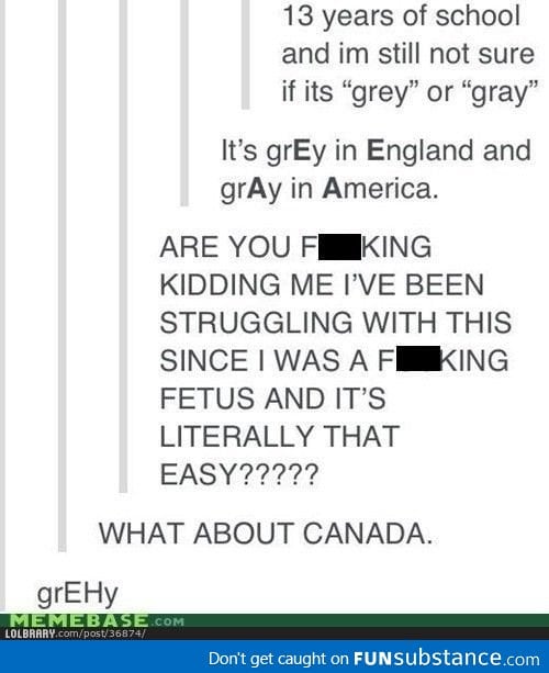 Grey va gray