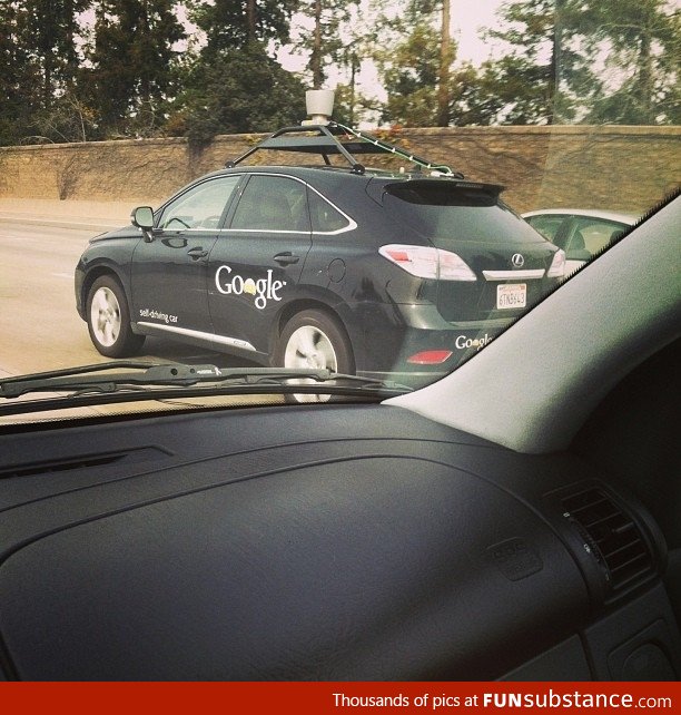 Saw a Self-Driving Google car today