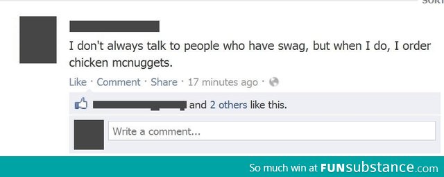 People with swag